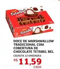 Assaí Atacadista Doce de marshmallow tradicional com cobertura de chocolate tetabel bel oferta