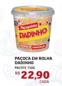 Assaí Atacadista Pacoca em rolha dadinho pacote oferta