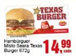 Negreiros Hambúrguer Misto Seara Texas Burger oferta