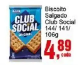 Negreiros Biscoito Salgado Club Social oferta
