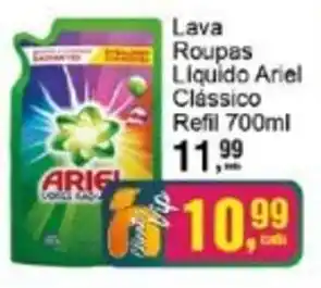 Negreiros Lava Roupas Liquido Ariel Clássico Refil oferta