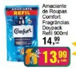 Negreiros Amaciante de Roupas Comfort Fragrâncias Doypack Refil oferta