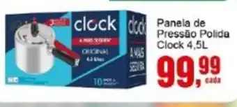 Negreiros Panela de Pressão Polida Clock oferta