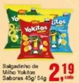Negreiros Salgadinho de Milho Yokitas cada Sabores oferta