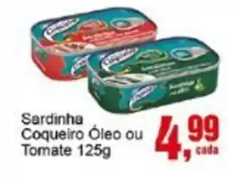 Negreiros Sardinha Coqueiro Óleo ou Tomate oferta