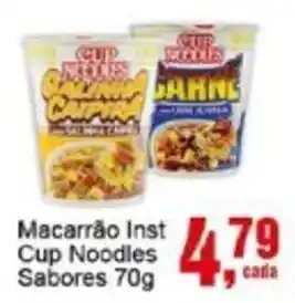 Negreiros Macarrão Inst Cup Noodles Sabores oferta