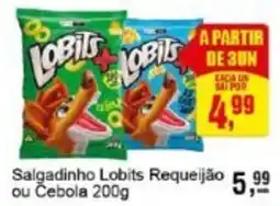 Negreiros Salgadinho Lobits Requeijão ou Cebola oferta