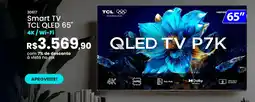 Gazin Smart TV TCL QLED 65" 4K/Wi-Fi oferta