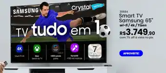 Gazin Smart TV Samsung 65" oferta