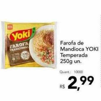 Supermercados Koch Farofa De Mandioca Yoki Temperada oferta