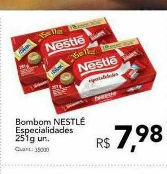 Supermercados Koch Bombom Nestlé Especialidades oferta