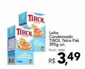 Supermercados Koch Leite Condensado Tirol Tetra Pak oferta