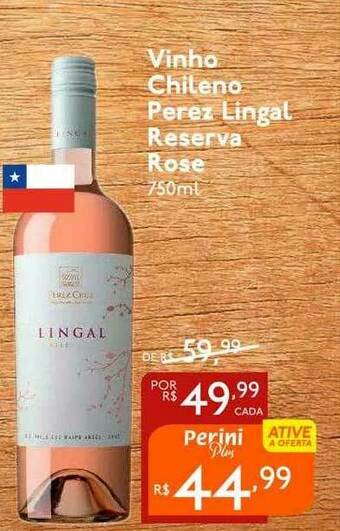 Perini Vinho Chileno Perez Lingal Reserva Rose oferta