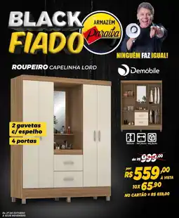 Armazém Paraíba Roupeiro capelinha lord Demóbile oferta