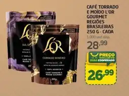 Cooper Café torrado e moído l'or gourmet regiões brasileiras oferta