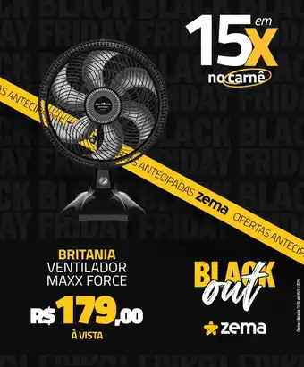 Zema Britania ventilador maxx force oferta