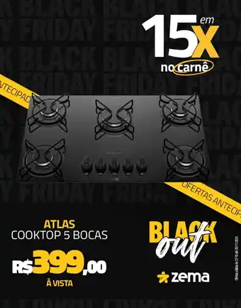 Zema Atlas cooktop 5 bocas oferta