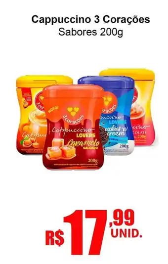 Oriundi Cappuccino 3 Corações Sabores oferta
