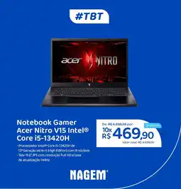 Nagem Notebook Gamer Acer Nitro V15 Intel® Core i5-13420H oferta