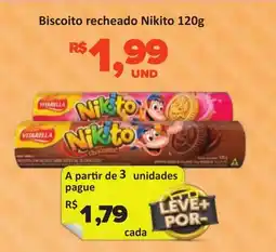 Paulistão Supermercados Biscoito recheado Nikito oferta