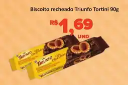 Paulistão Supermercados Biscoito recheado Triunfo Tortini oferta