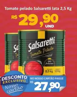 Paulistão Supermercados Tomate pelado Salsaretti lata oferta