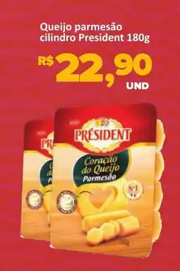 Paulistão Supermercados Queijo parmesão cilindro President oferta