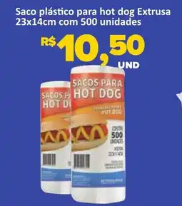 Paulistão Supermercados Saco plástico para hot dog Extrusa oferta