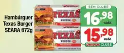 Supermercados Unidos Hambúrguer Texas Burger SEARA oferta