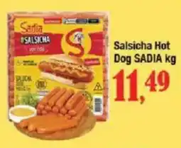 Supermercados Unidos Salsicha Hot Dog SADIA oferta