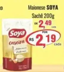 Uberaba Supermercados Maionese SOYA Sachê oferta