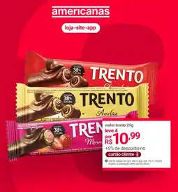 Lojas Americanas wafer trento oferta