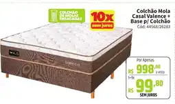Deltasul Colchão Mola Casal Valence + Base p/ Colchão oferta