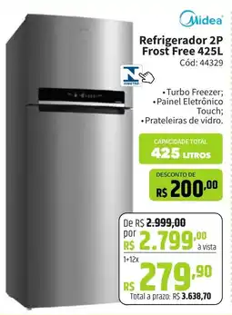 Deltasul Midea Refrigerador 2P Frost Free oferta