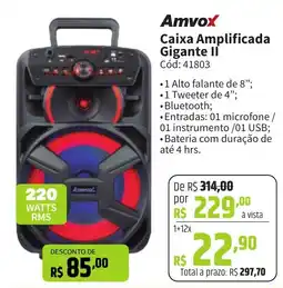 Deltasul Amvox Caixa Amplificada Gigante II oferta