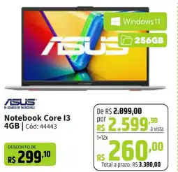 Deltasul ASUS Notebook Core 13 4GB oferta