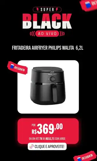 Casas Bahia Fritadeira airfryer philips walita oferta
