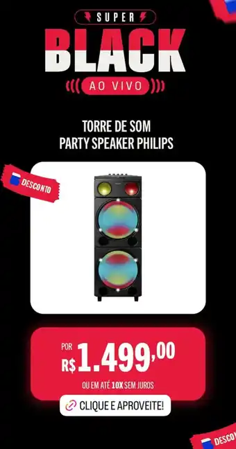 Torre de som party speaker philips