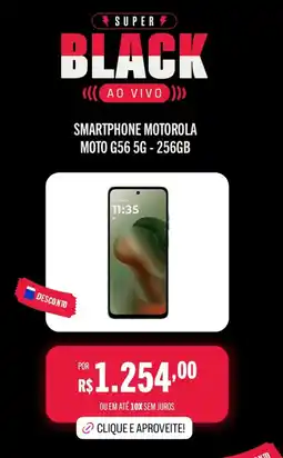 Casas Bahia Smartphone motorola moto g56 5g-256gb oferta