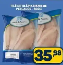 Dom Atacadista Filé de tilápia mania de pescados oferta
