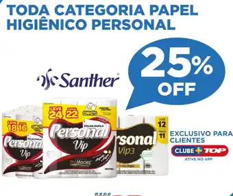 Rede Top Toda categoria papel higiênico personal oferta