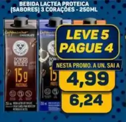 Dom Atacadista Bebida lactea proteica (sabores) 3 corações oferta