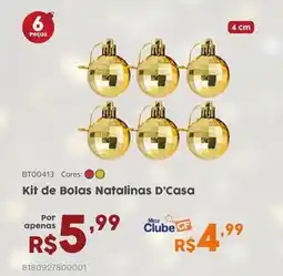 Casa Freitas Kit de Bolas Natalinas D’Casa oferta