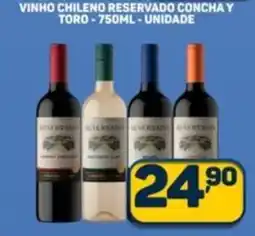 Dom Atacadista Vinho chileno reservado conchay toro unidade oferta
