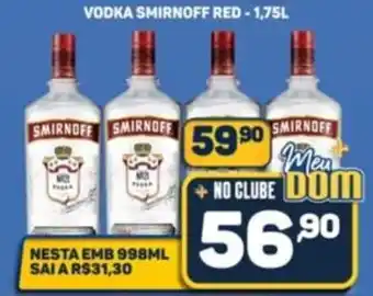 Dom Atacadista Vodka smirnoff red oferta