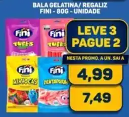 Dom Atacadista BALA GELATINA/REGALIZ FINI UNIDADE oferta