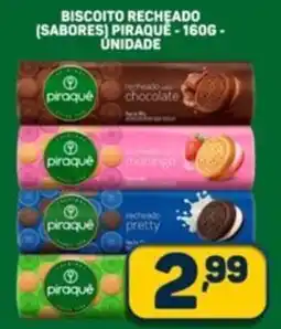 Dom Atacadista Biscoito recheado (sabores) piraque unidade oferta