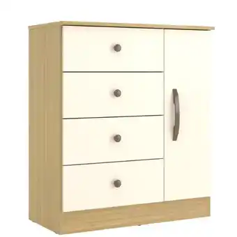 Benoit Cômoda Móveis Sul 4839 Lisboa 4 Gavetas 1 Porta 91,5x80x39cm oferta