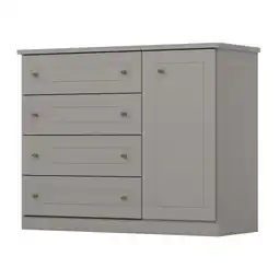 Benoit Cômoda Henn D715-131 1 Porta 4 Gavetas 101x126,5x51cm oferta