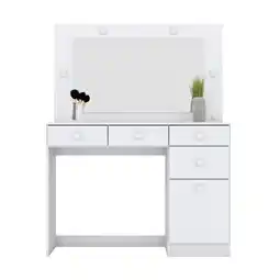 Benoit Penteadeira Henn D900-05 Chanel Com Led 1 Porta 4 Gavetas 145,5x110x41,5cm oferta